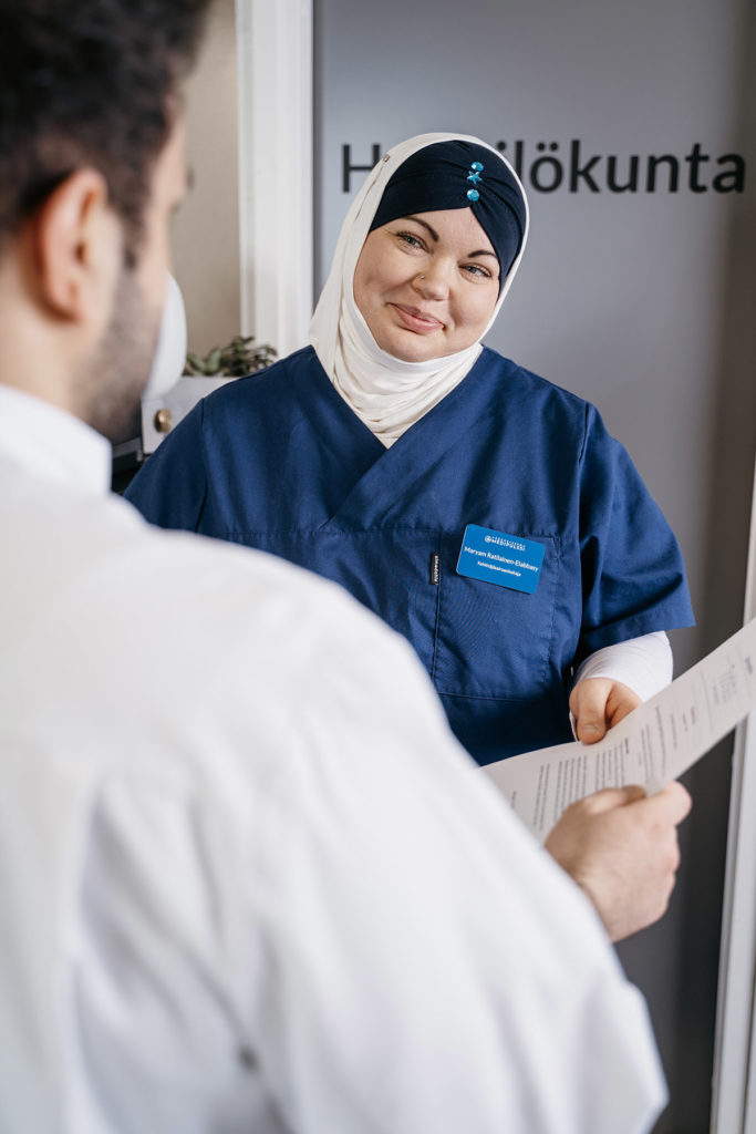 Nurse working in Medical Clinic Medipulssi.