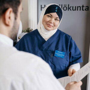 Nurse working in Medical Clinic Medipulssi.